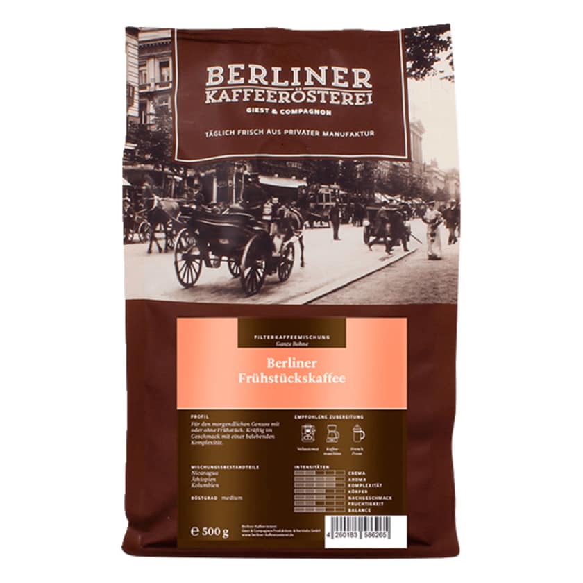 Berliner Kaffeerösterei Berliner Frühstückskaffee 500g